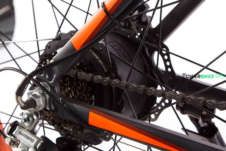 Электровелосипед фэтбайк E-motion Fatbike GT 48V 16Ah 1000W серо-оранжевый EFAT-GT48151000SP фото
